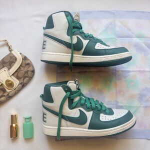 Nike Terminator High White & Green Sneakers – Retro 80s Style, OG Look